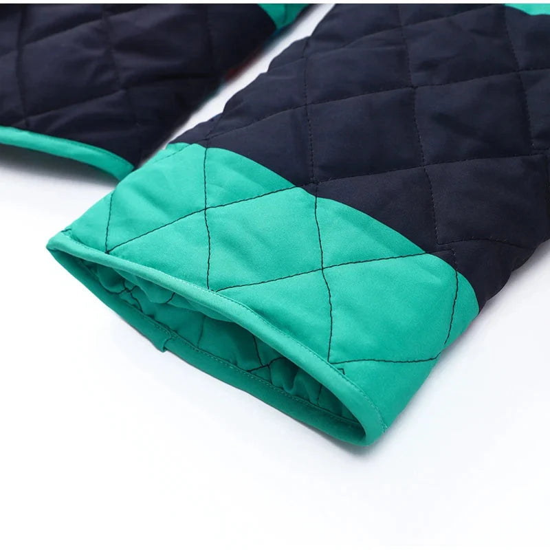 Saara Rainbow Stripe Quilted Kimono Jacket