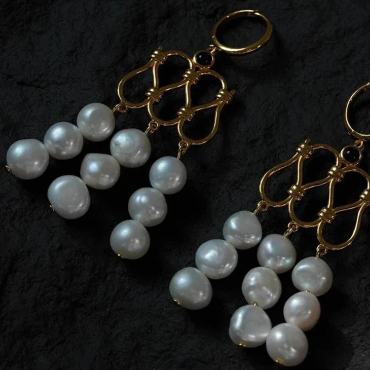 Samara Vintage Pearl Drop Earrings