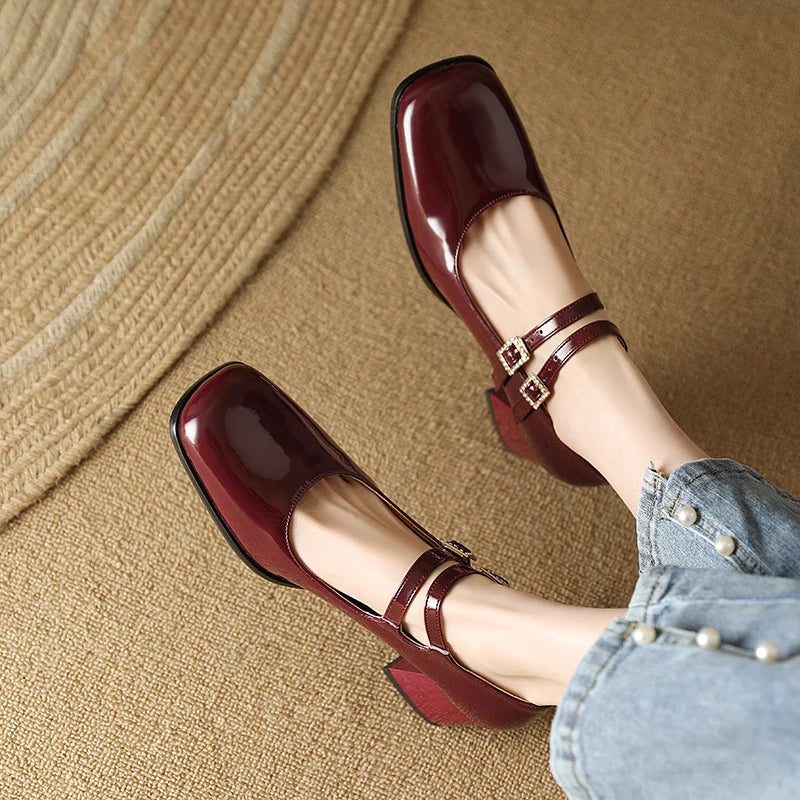 Jollie Double Strap Maryjane Pumps