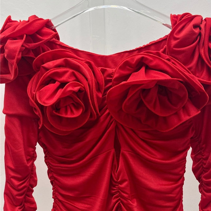 Sadie Flower Corsage Off the Shoulder Top