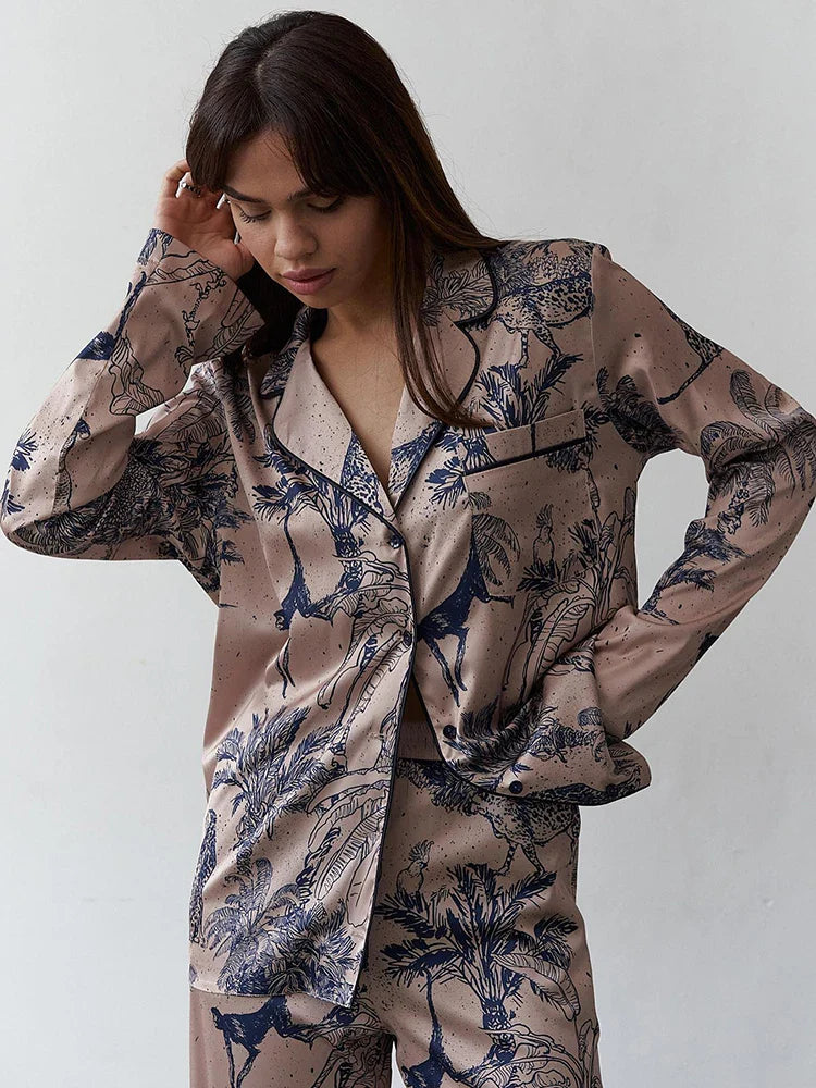 Estella Luxe Satin Pajama Set