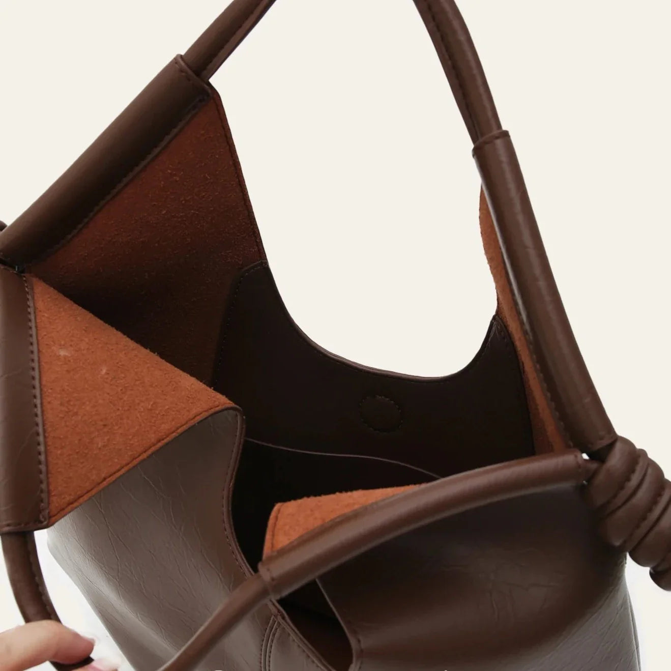 Nava Minimalist Bar Handle Hobo Bags