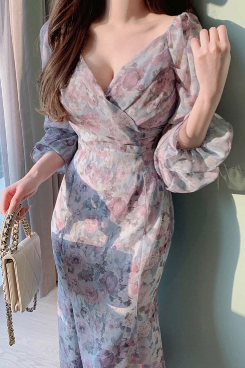 Sannian Spring Elegant V-neck Dress