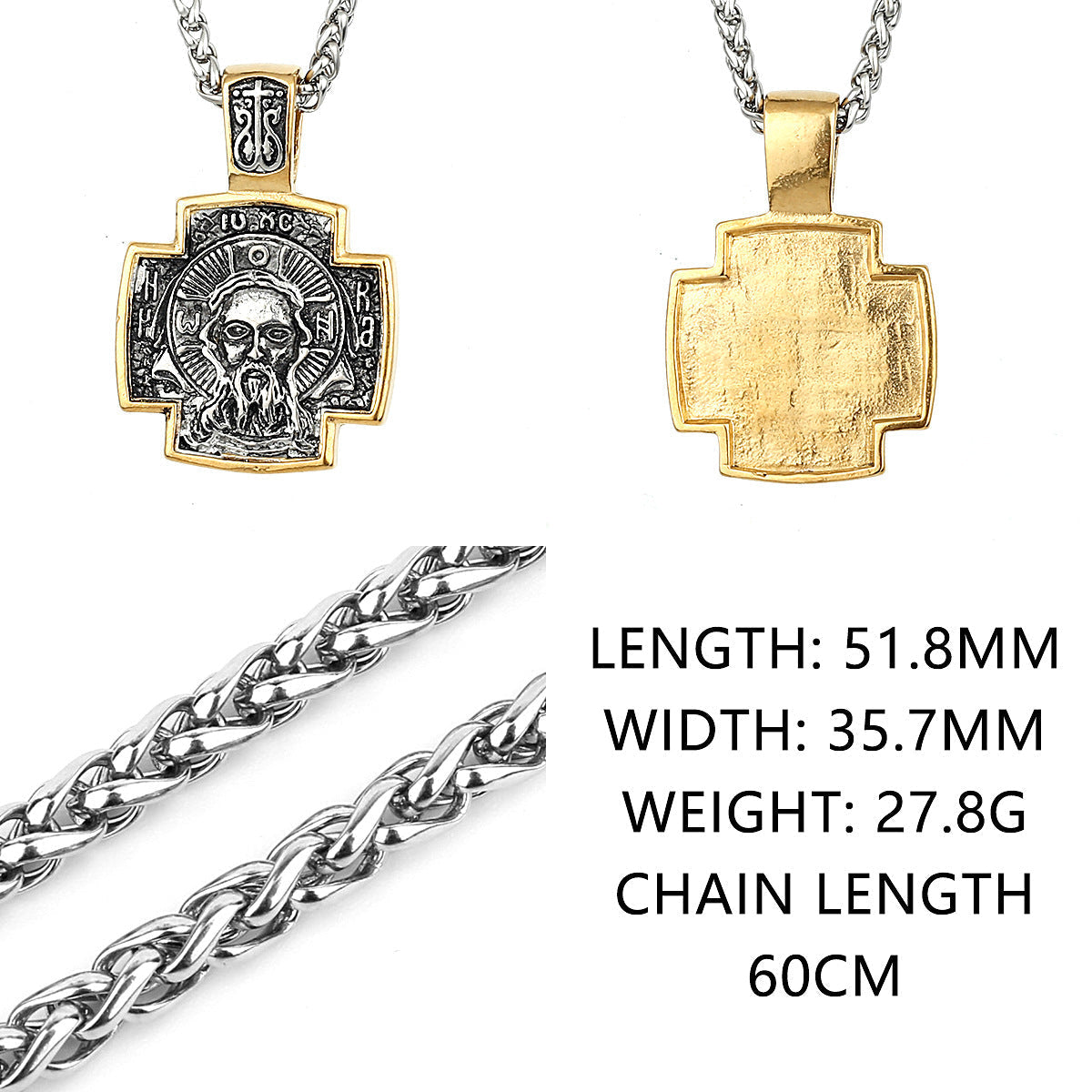 Savior Face Faith Necklace