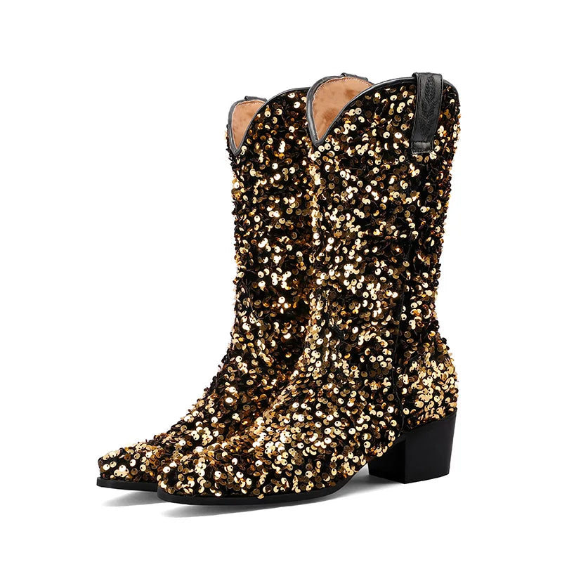 Kenna Sequin Cowboy Boots