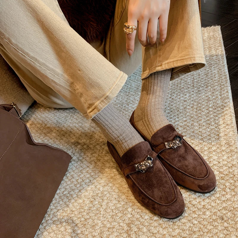 Felisberta Genuine Suede Driving Loafers