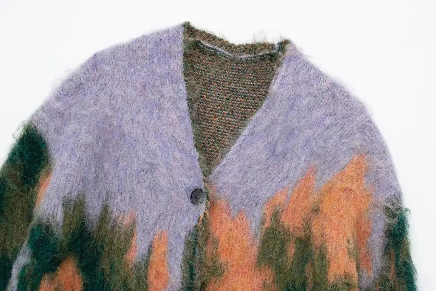 Lamari Fuzzy Mohair Cardigan