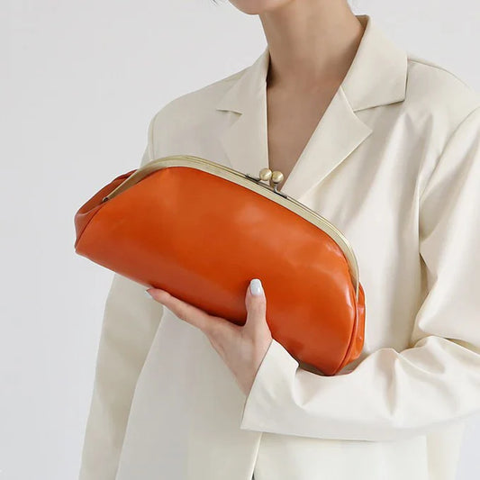 Aki Vintage Faux Leather Coin Clutch Bag