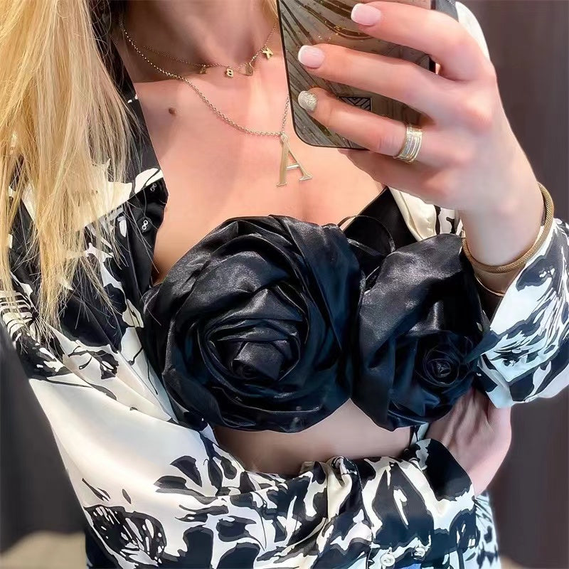 Spaghetti Strap Chic Camis Tank Lady Side Zipper Short Sling Crop Tops