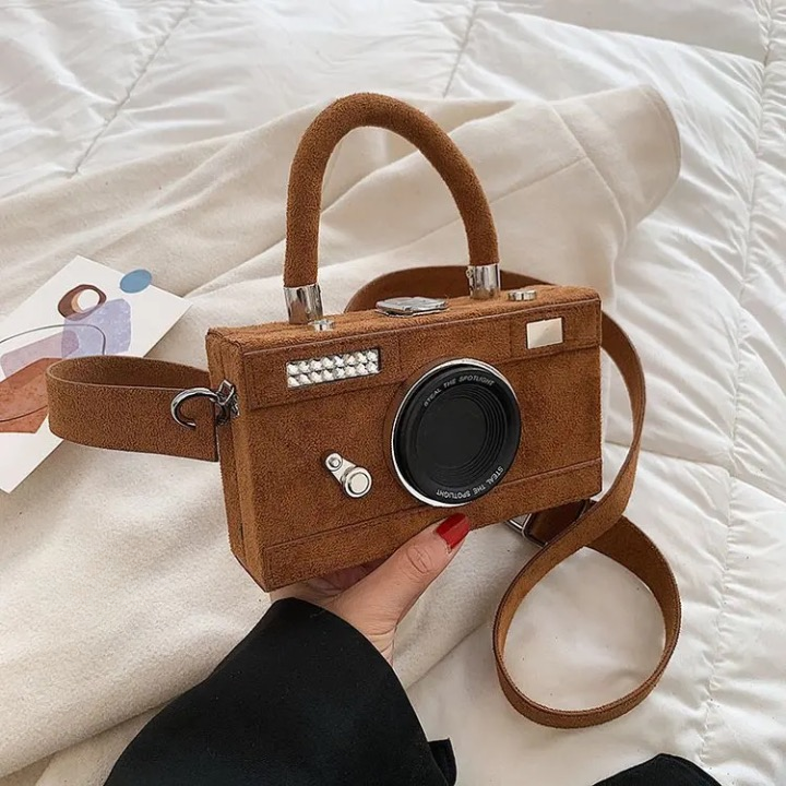 Amika Retro Camera Shape Mini Bags