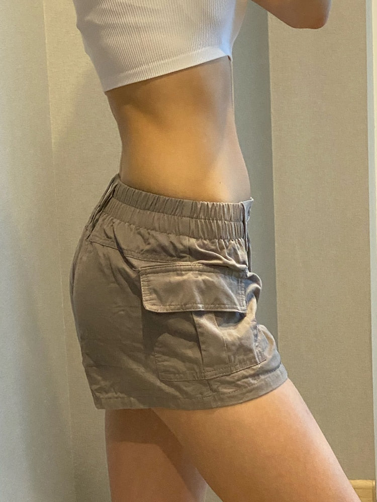 Low Waisted Shorts Harajuku Retro Basic Casual Sporty Bottom Biker