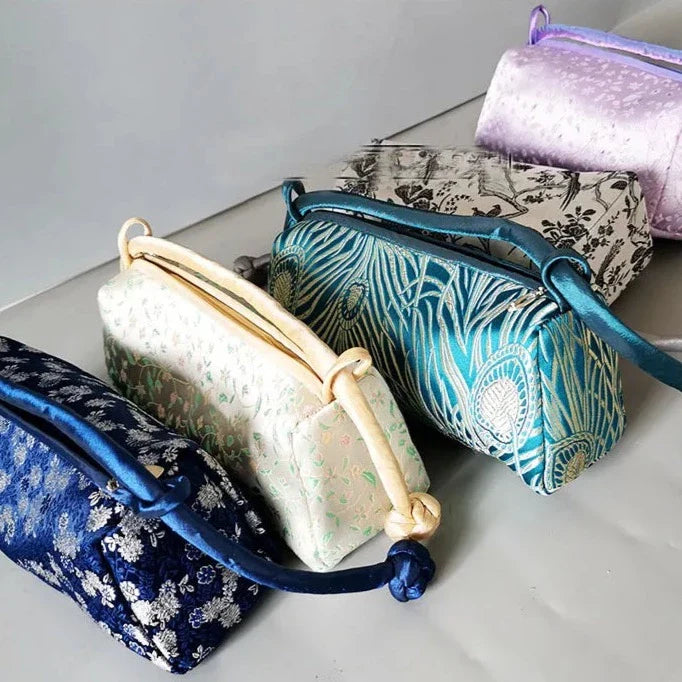 Kexin Silk Embroidery Cheongsam Mini Tote