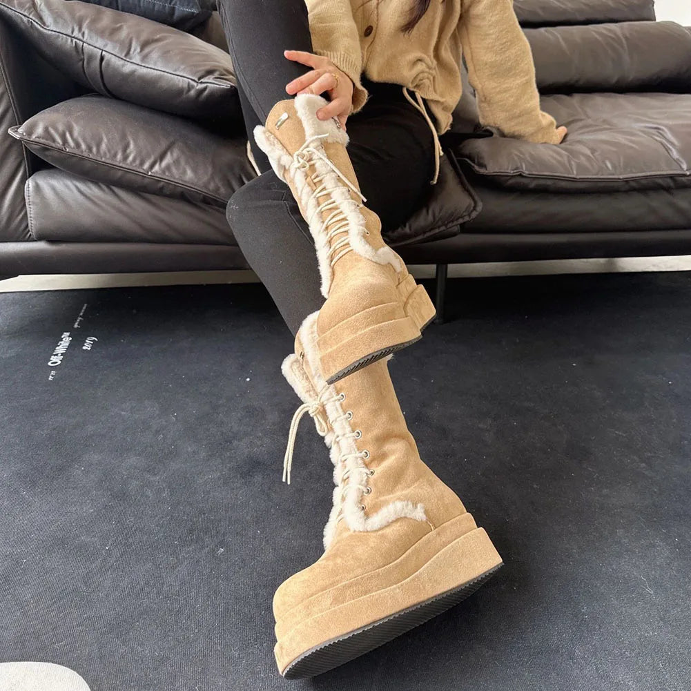 Jordie Fur Lined Combat Boots