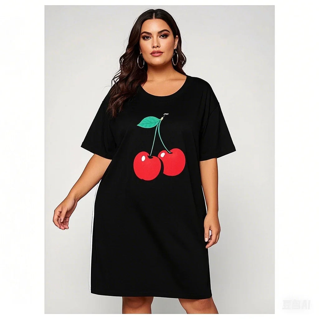 3D Print Cotton Loose Fit T-shirt