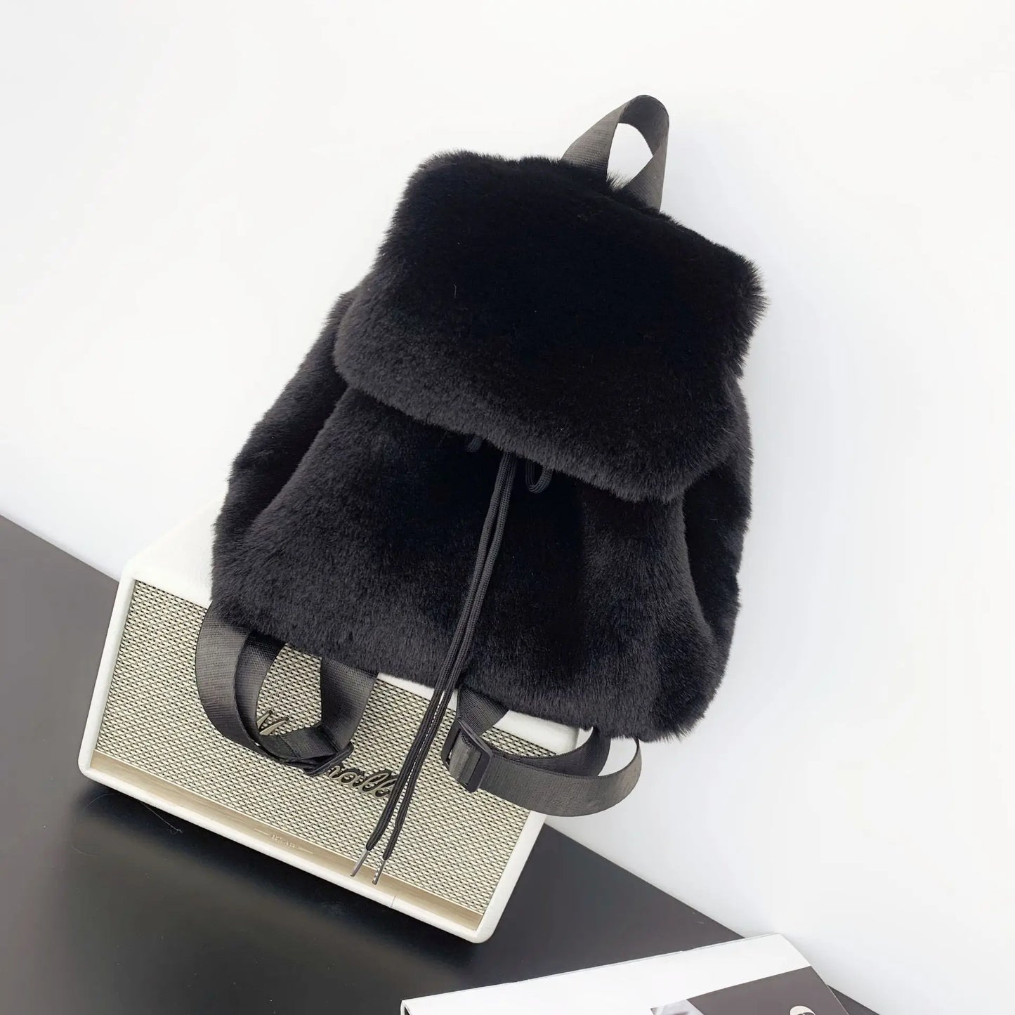 Mina Faux Fur Mini Backpacks
