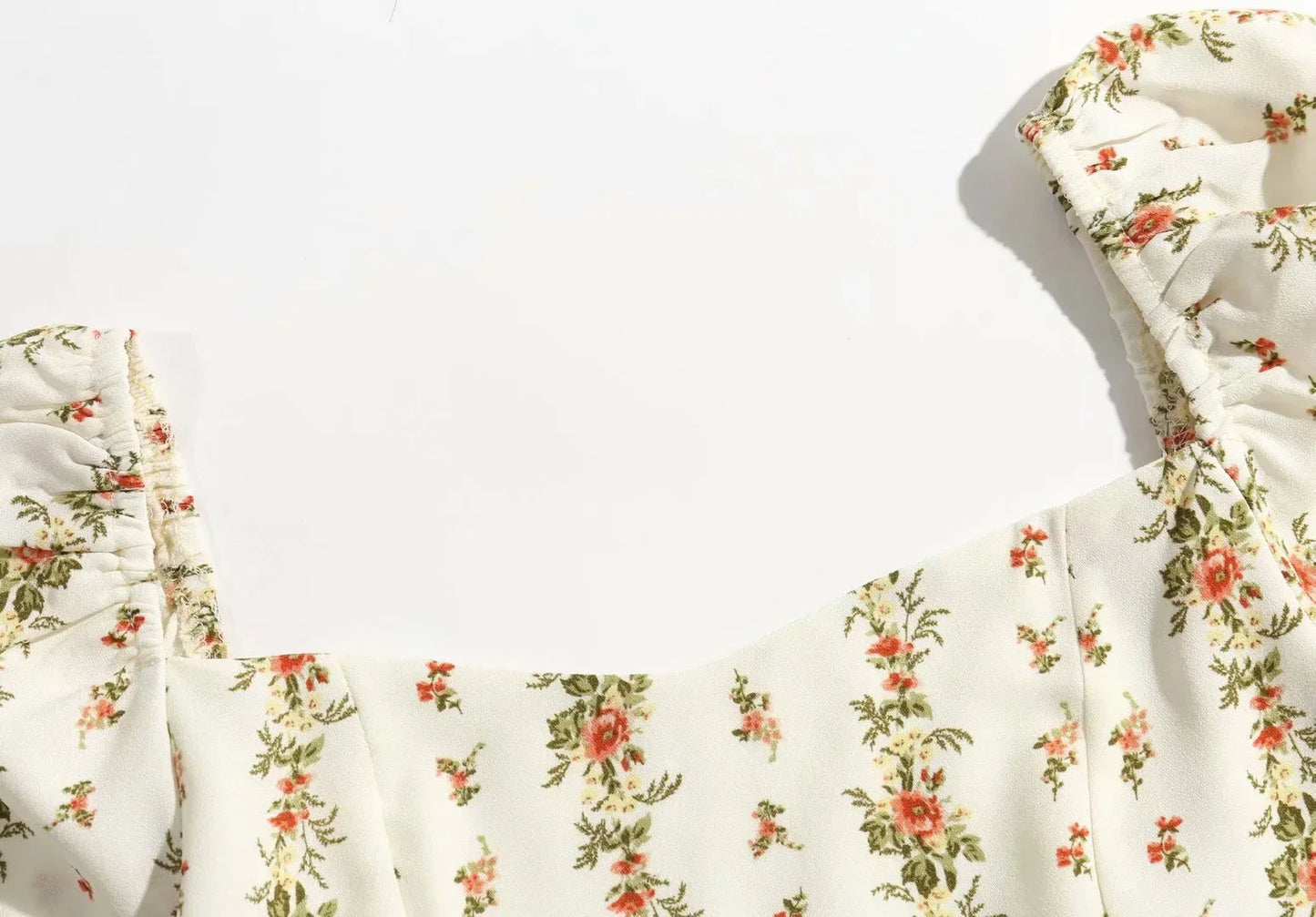 Marielle Vintage Floral Bow Tie Midi Dress