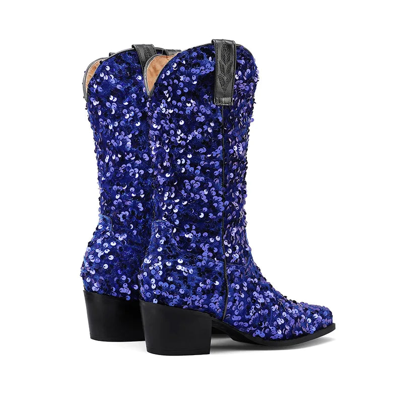 Kenna Sequin Cowboy Boots