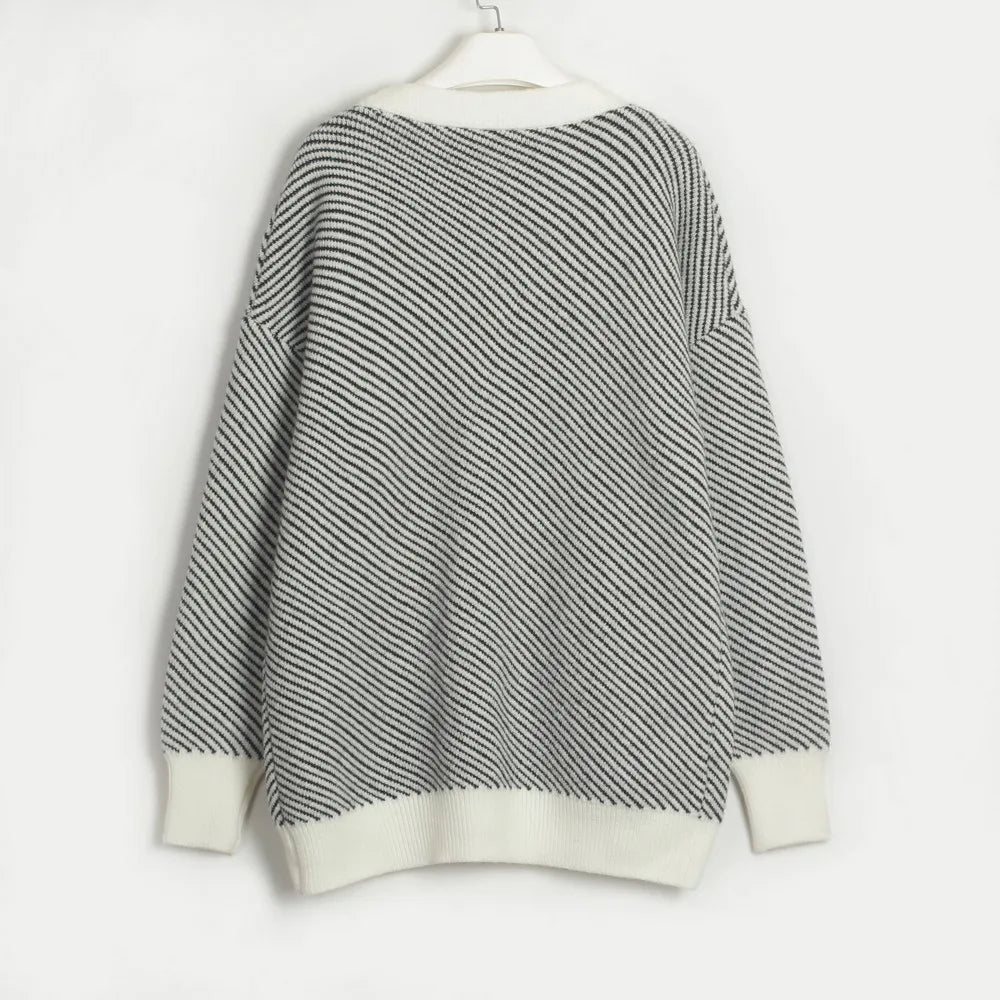 Daviana Herringbone Cardigan