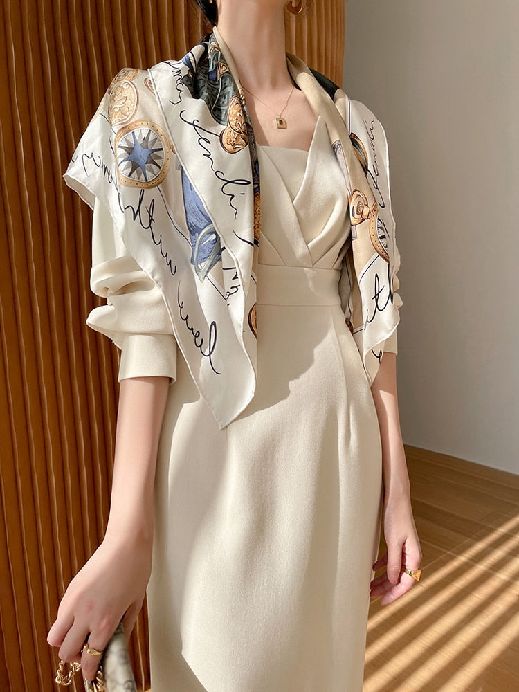 Long Sleeve Vintage Fashion Chic Evening Vestido Female Birthday