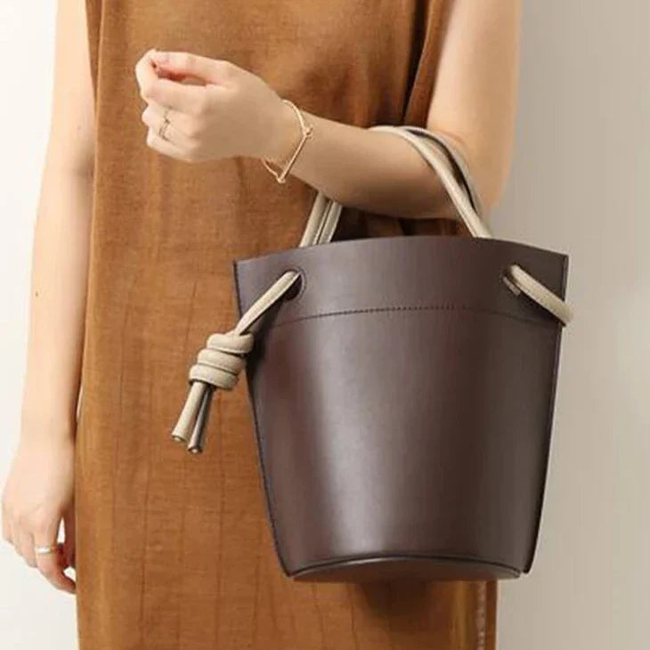 Tara Minimalist Knot Detail Bucket Bags