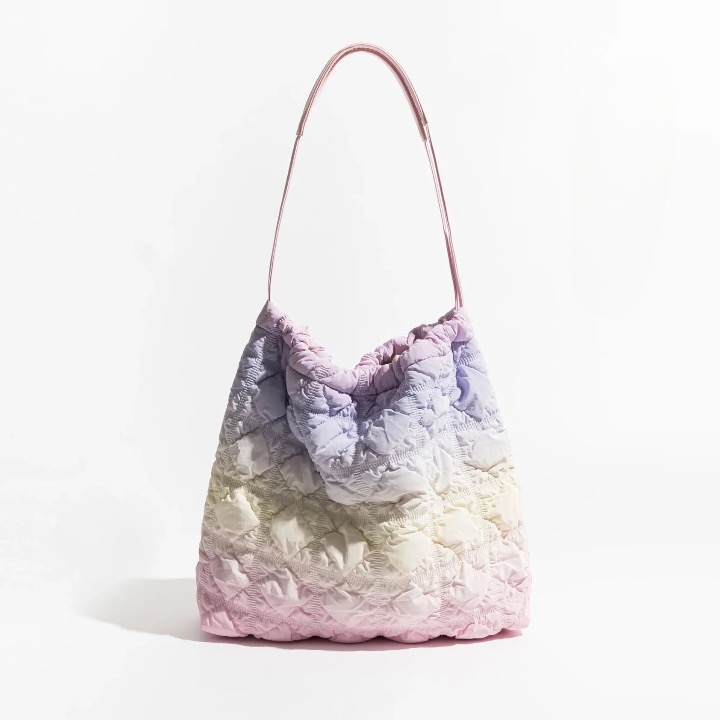 Sambria Pastel Ombre Quilted Waffle Bags