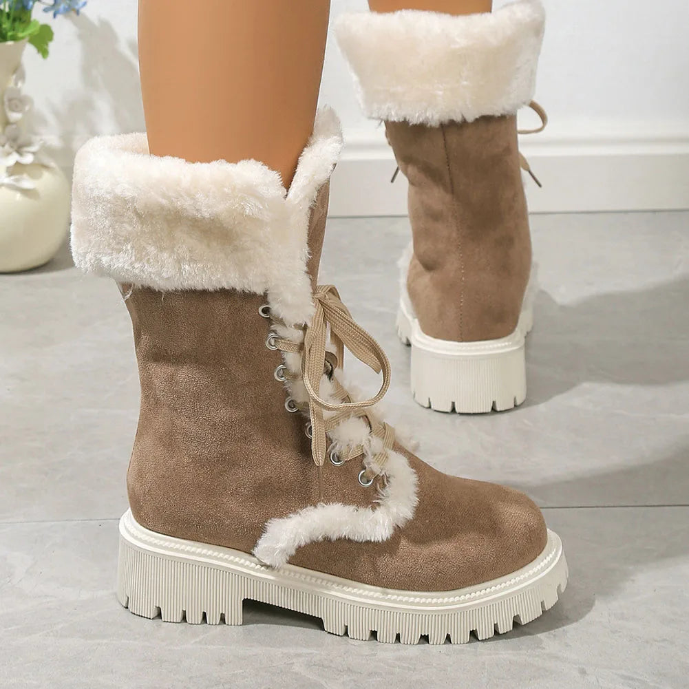 Jordie Fur Lined Combat Boots