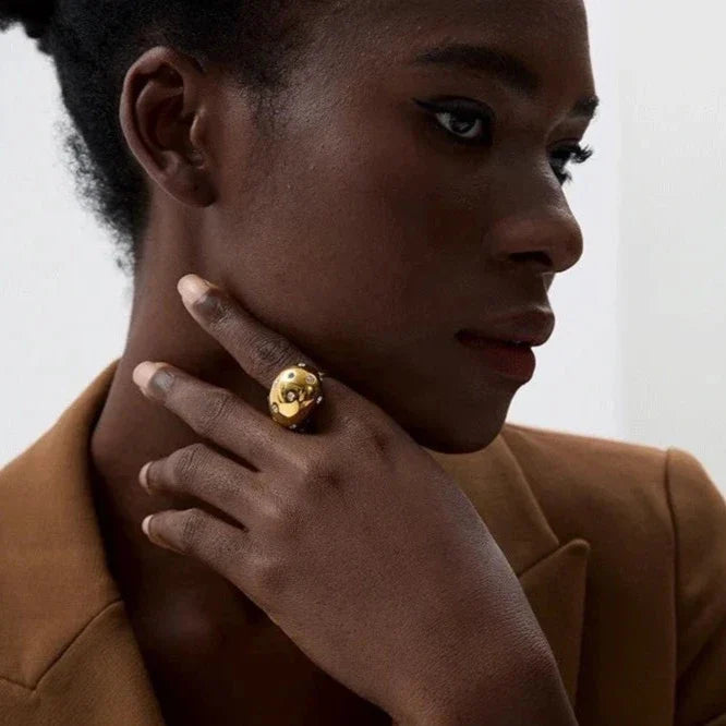 Luna Cubic Zirconia Bubble Wrap Ring