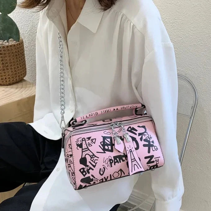 Graffiti Prints Box Bags