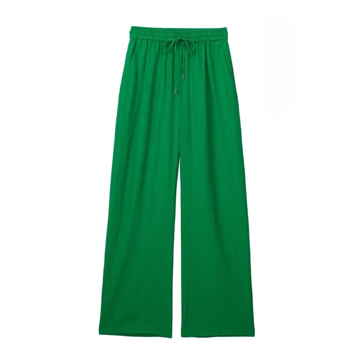 Wilma Casual Linen Look Draw String Pants