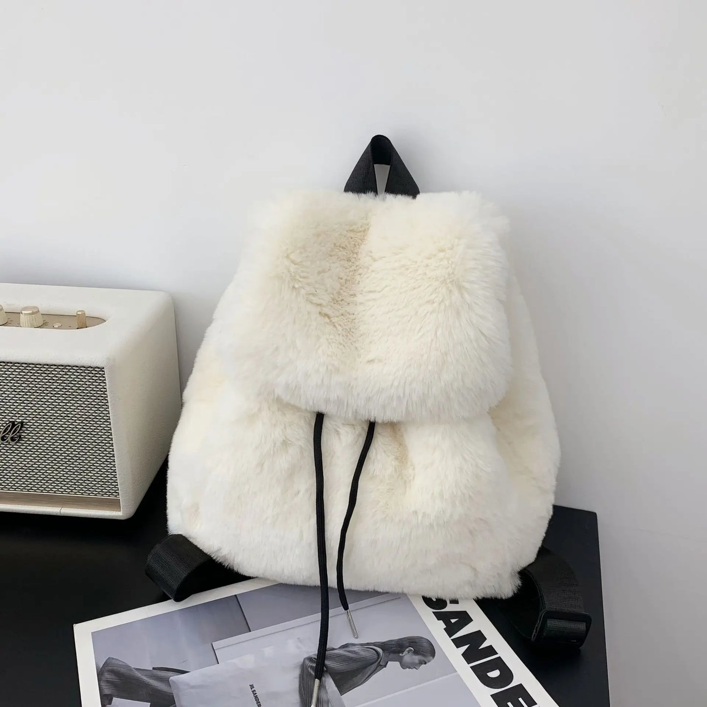 Mina Faux Fur Mini Backpacks