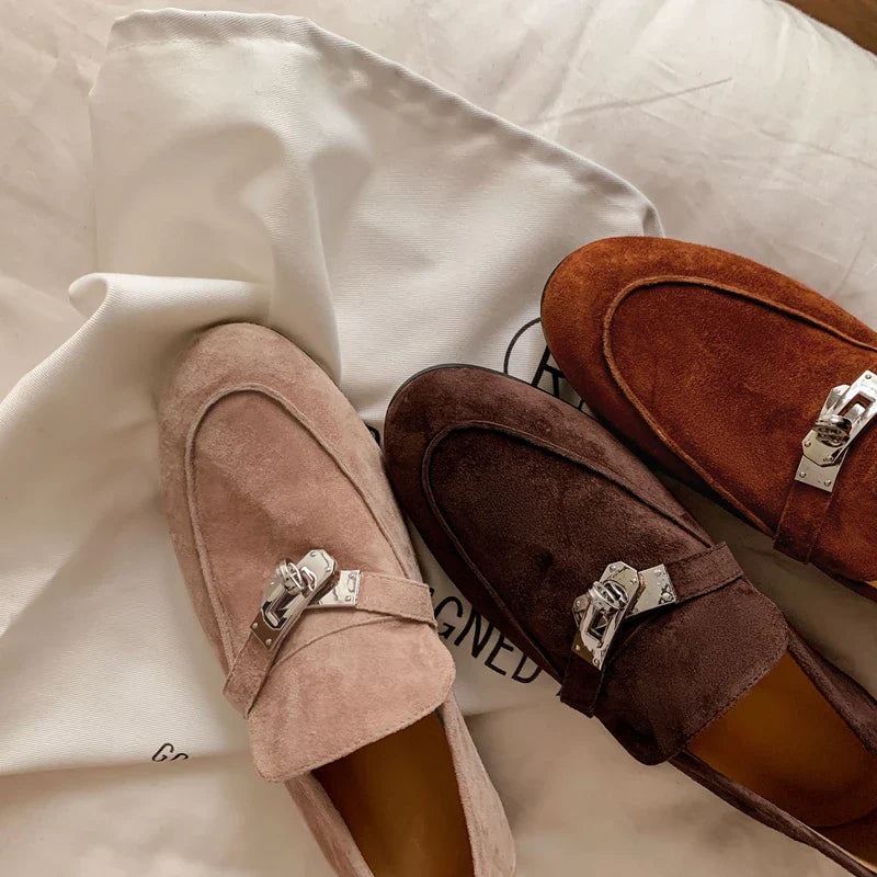 Felisberta Genuine Suede Driving Loafers