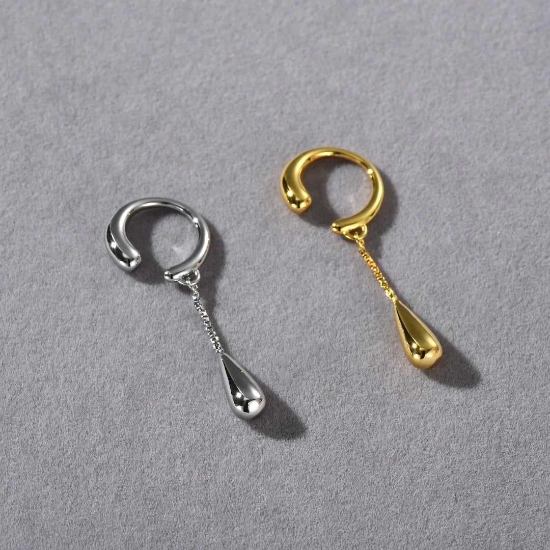 Metal Tear Drop Ear Cuff