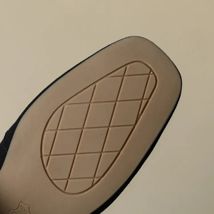 Mariana French Braids Suede Loafers