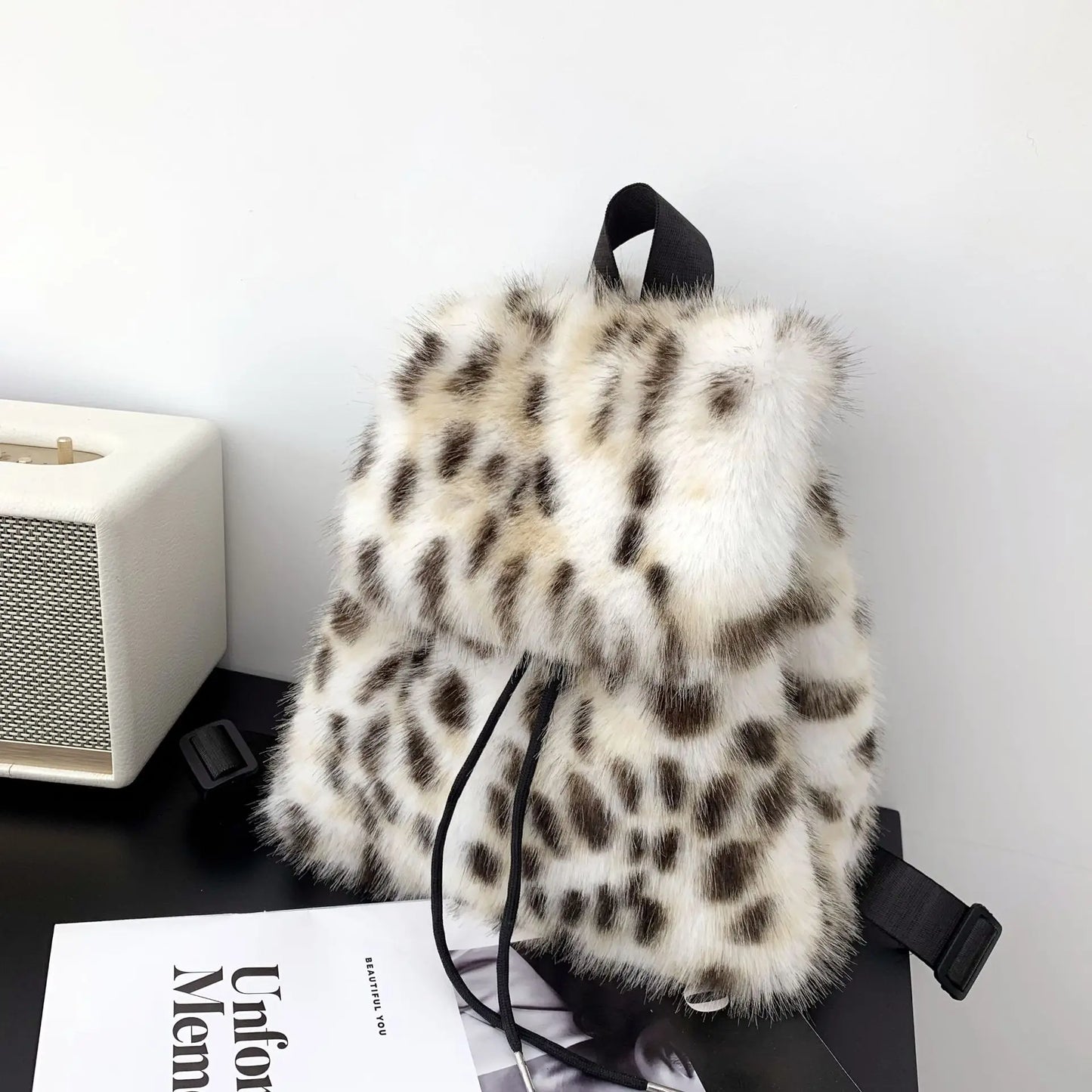 Mina Faux Fur Mini Backpacks