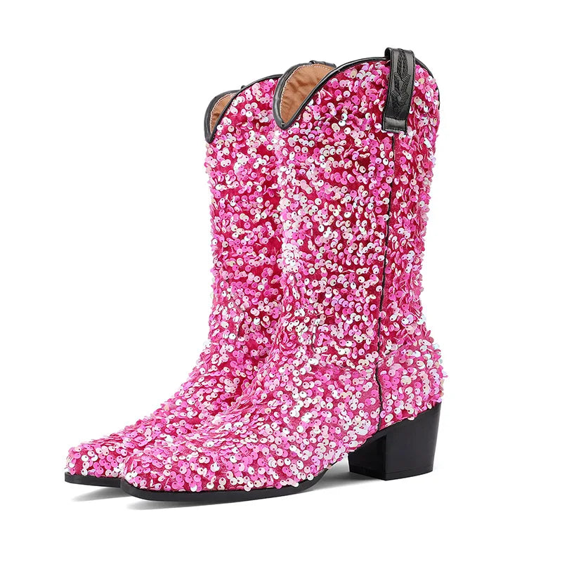 Kenna Sequin Cowboy Boots