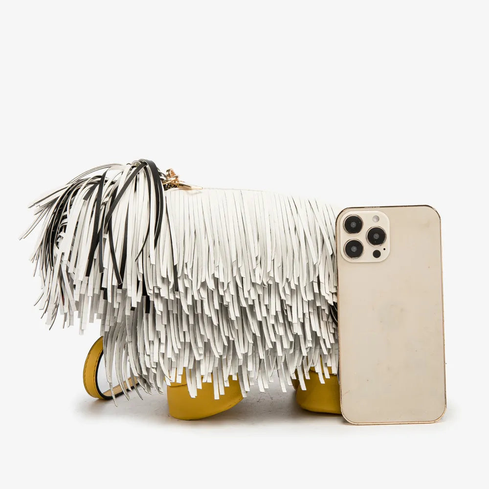 Mini Shaggy Dog Tassel Bags