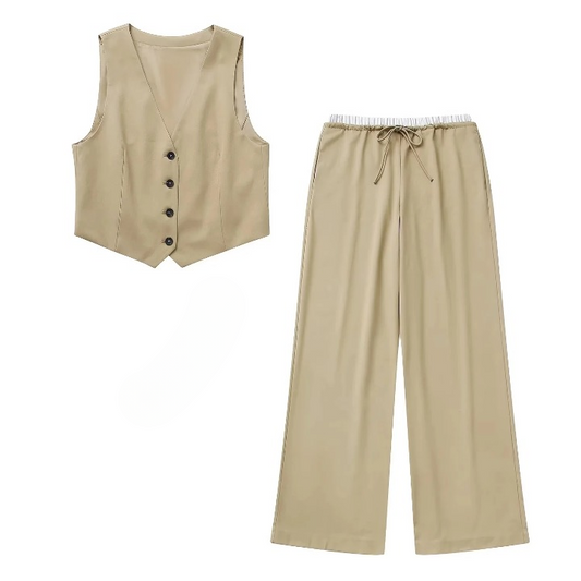 Kenya Casual Vest and Draw String Pants