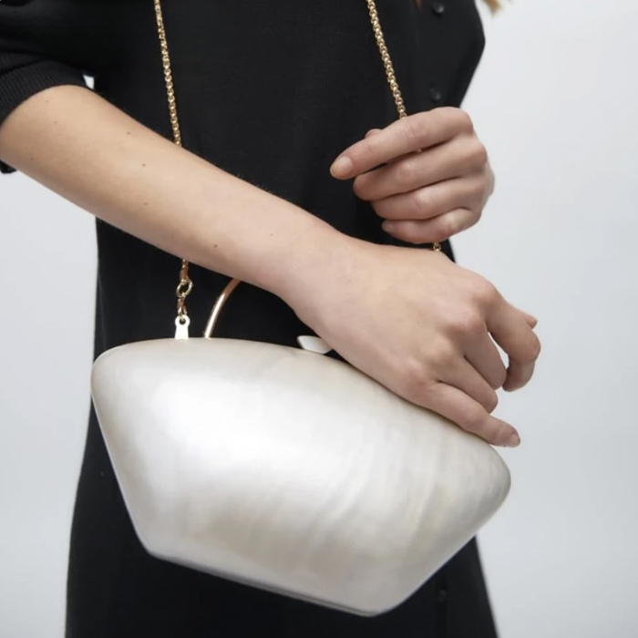 Alicja Pearlescent Acrylic Evening Bag