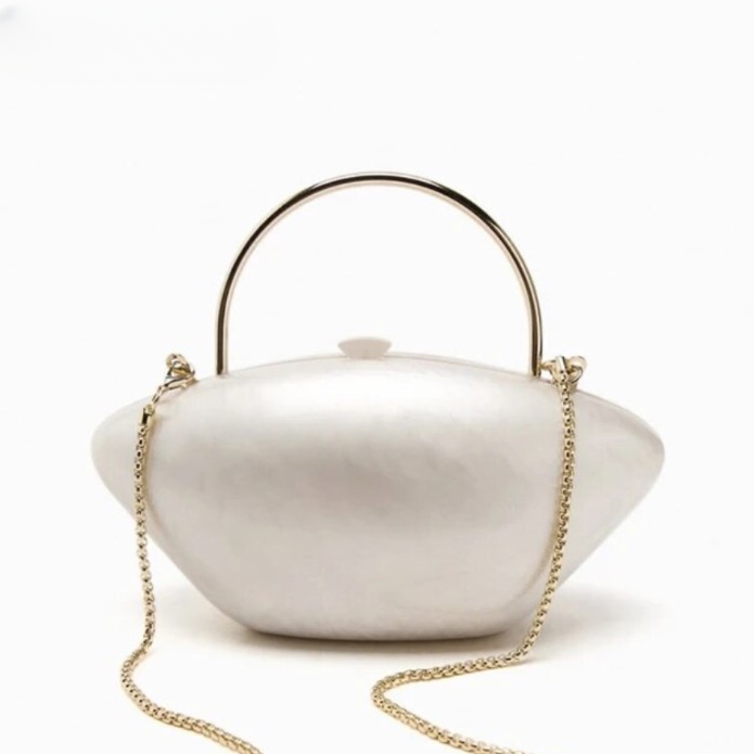 Alicja Pearlescent Acrylic Evening Bag