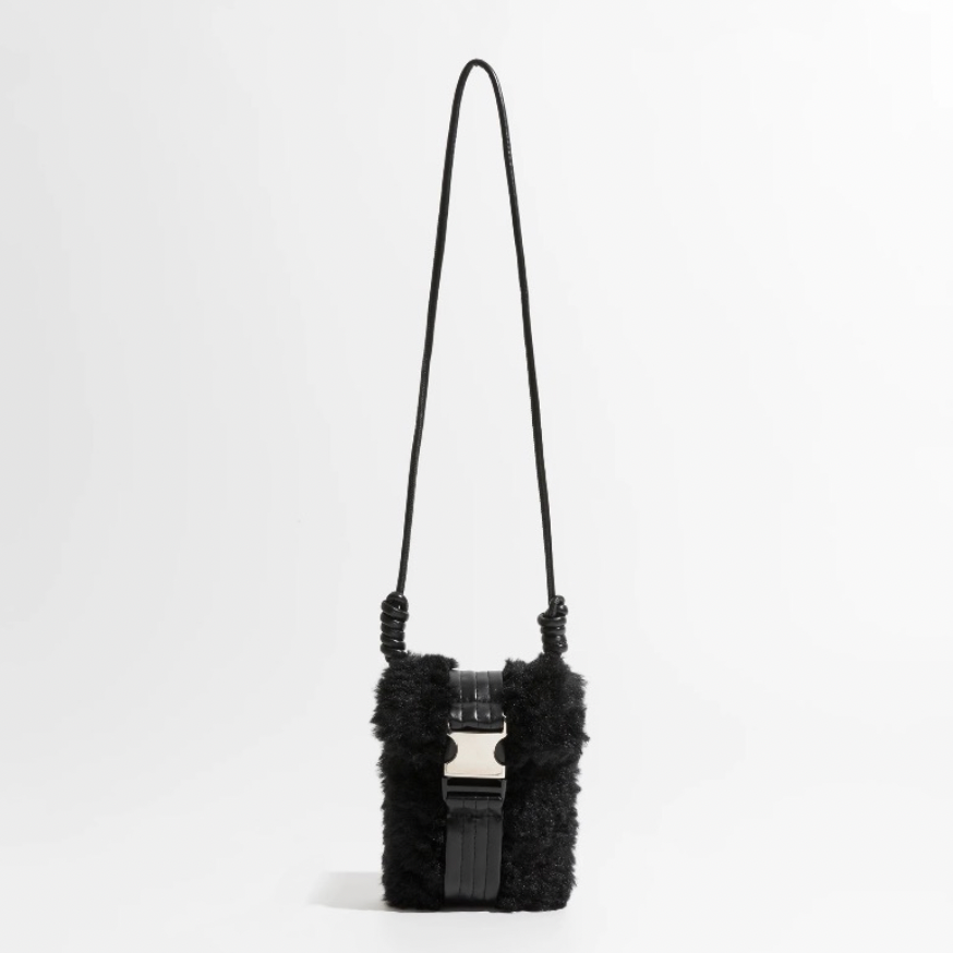 Kith Mini Faux Fur Phone Pouch