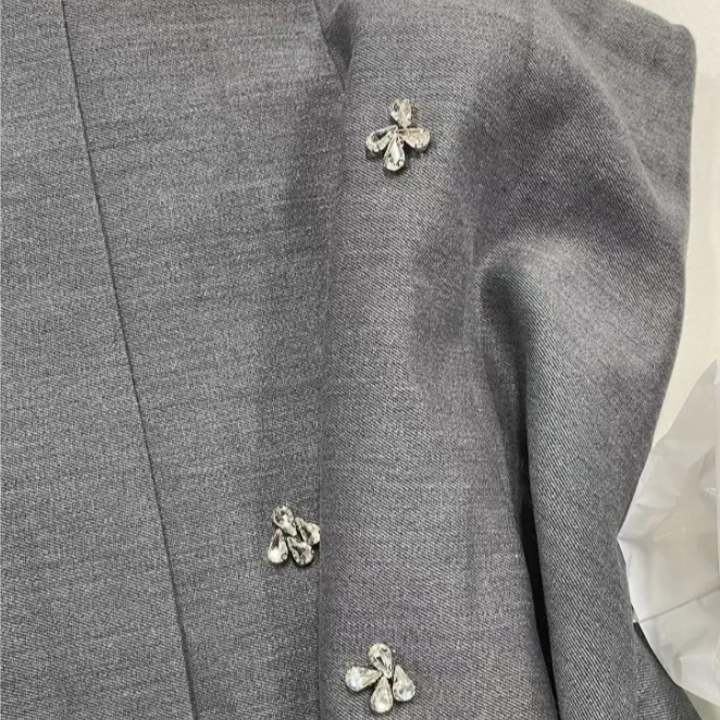 Leslie Crystal Embellished Pleated Midi Skirts