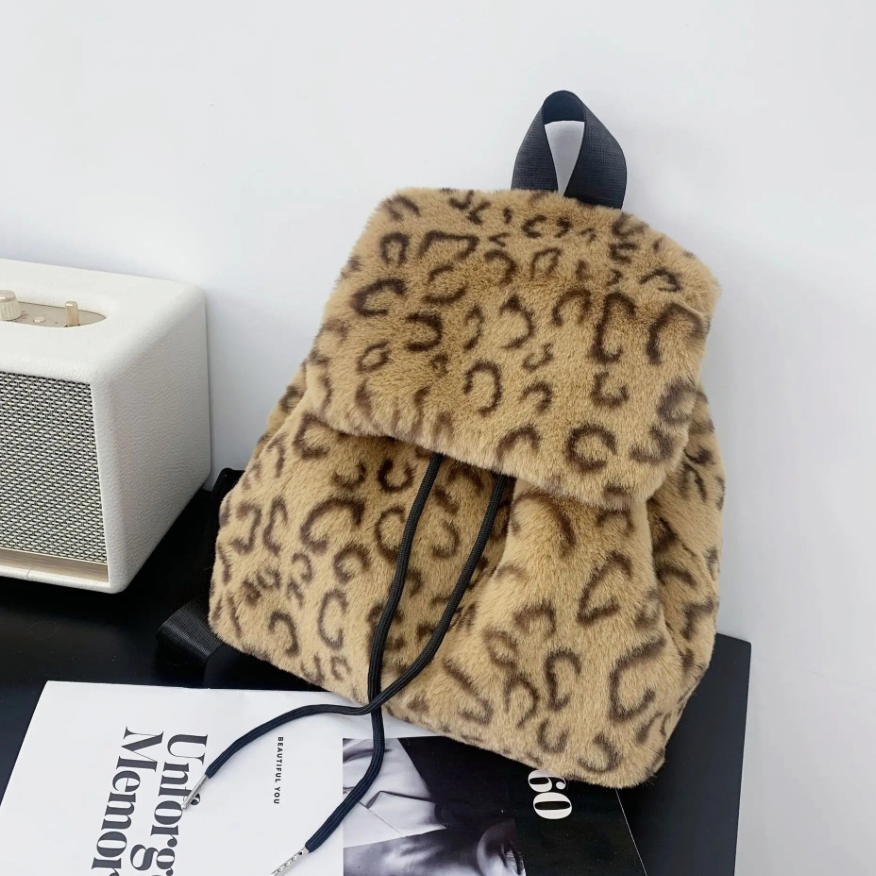 Mina Faux Fur Mini Backpacks