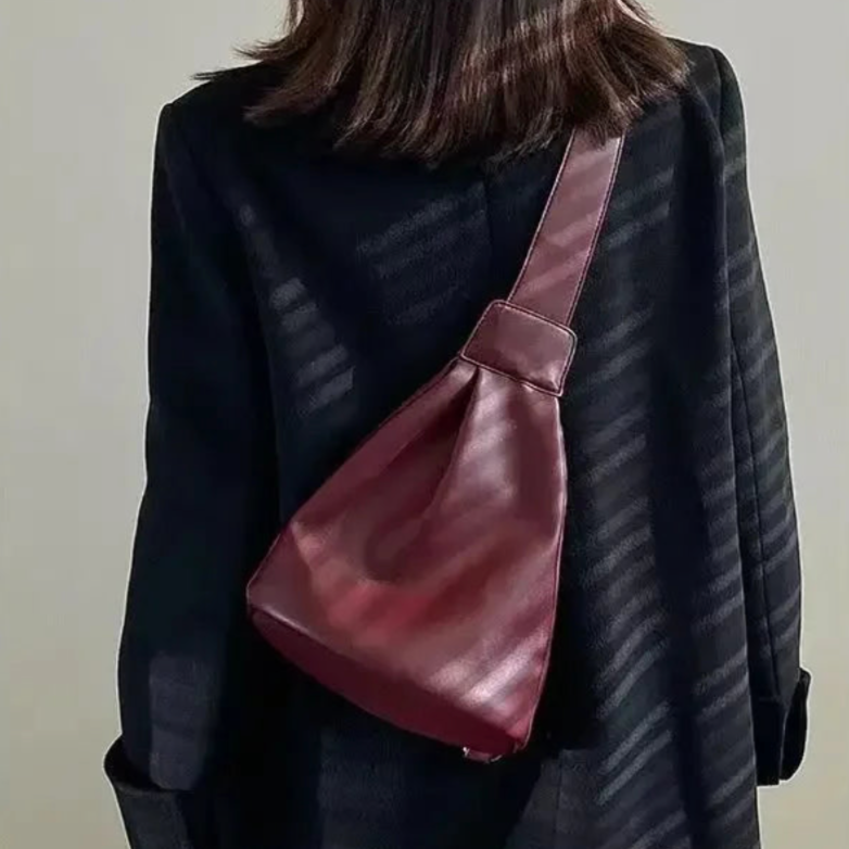 Hannia Faux Leather Sling Cross Body Bag