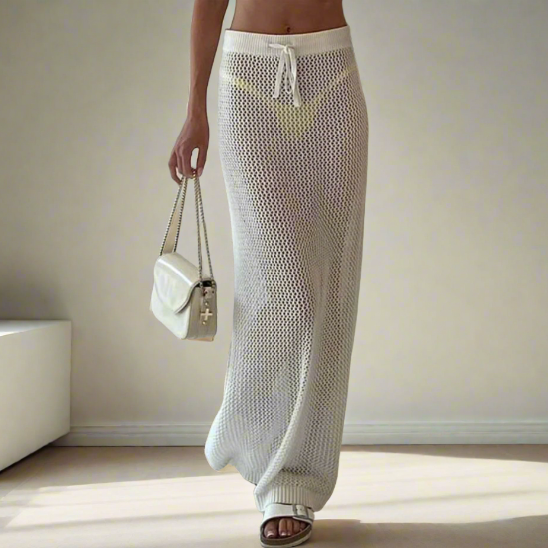 Madrid Mesh Knit Maxi Skirt