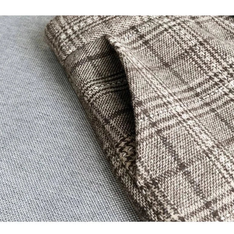 Jamie Woolen Plaid Cropped Pants