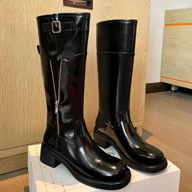 Torvi Vintage Leather Biker Boots