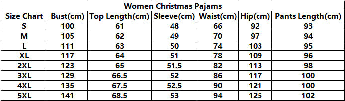 Merry Christmas Pajamas Set Casual Matching Set Full Sleeve Tops+Pants 2 Pieces