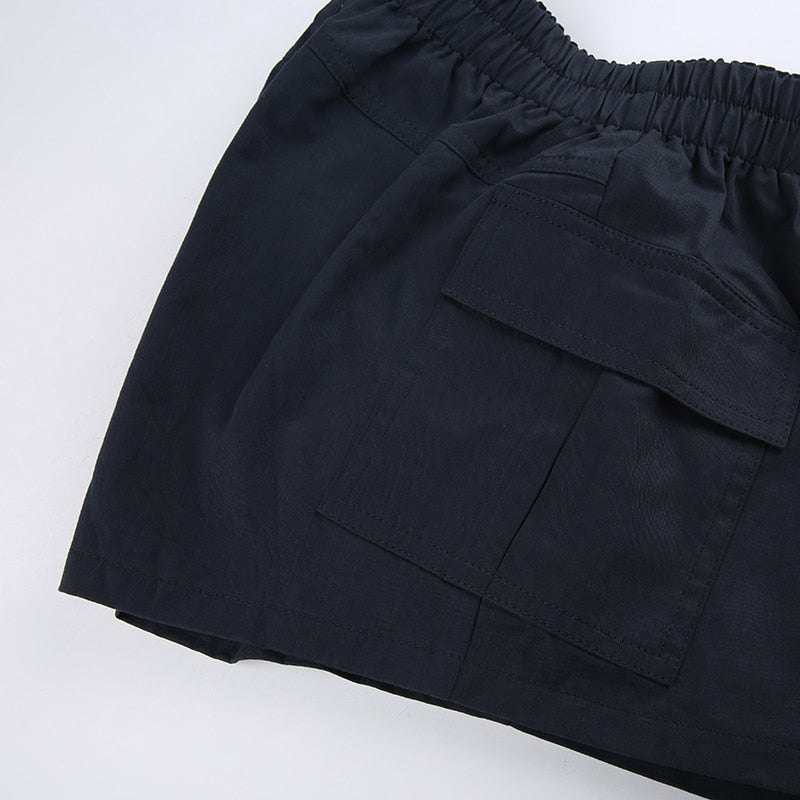 Low Waisted Shorts Harajuku Retro Basic Casual Sporty Bottom Biker