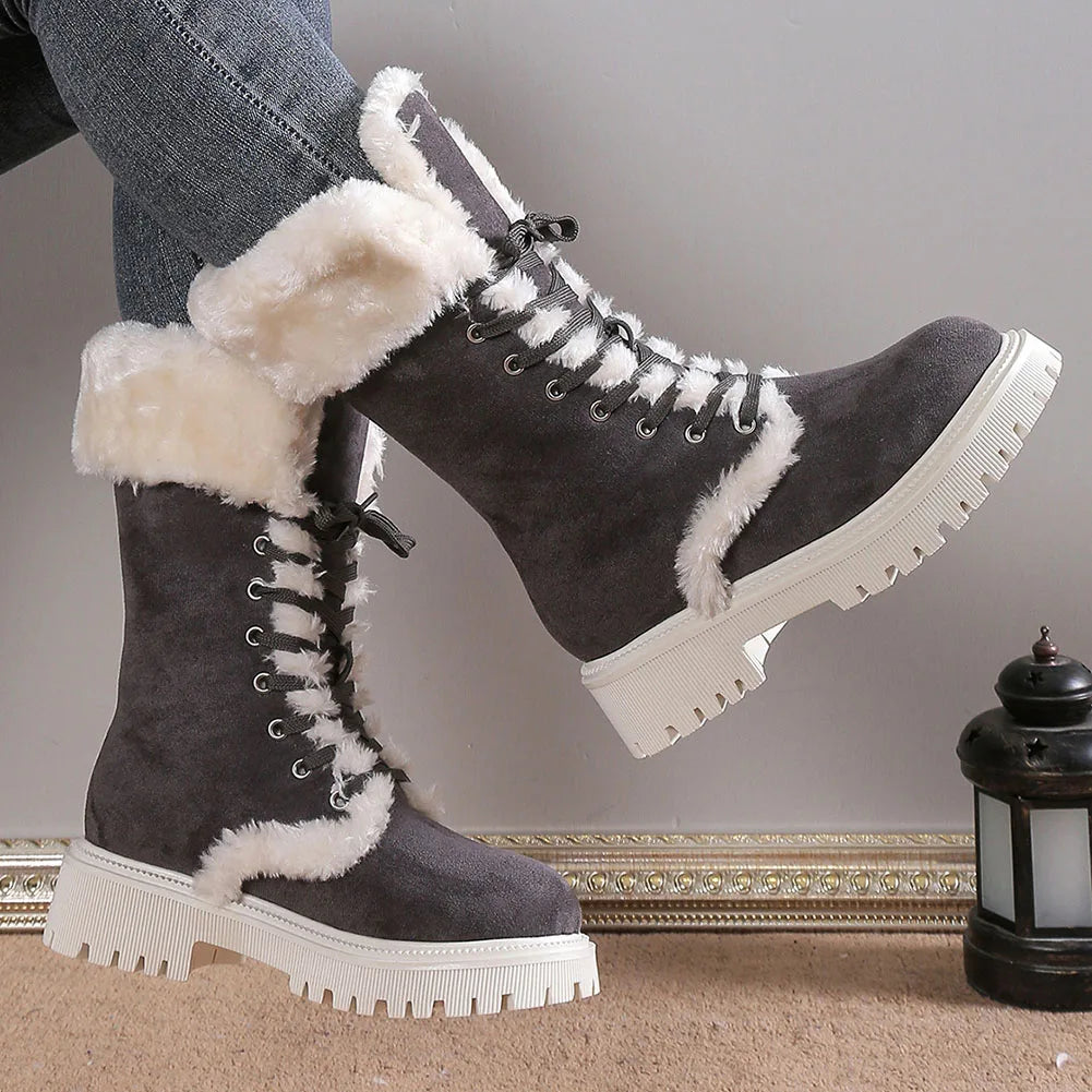 Jordie Fur Lined Combat Boots