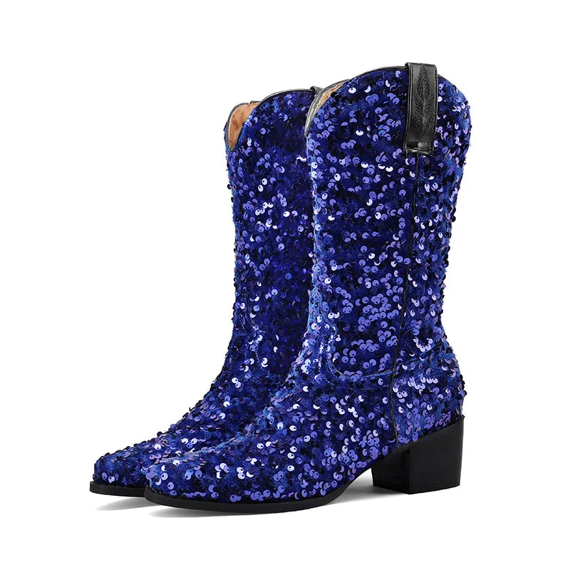 Kenna Sequin Cowboy Boots